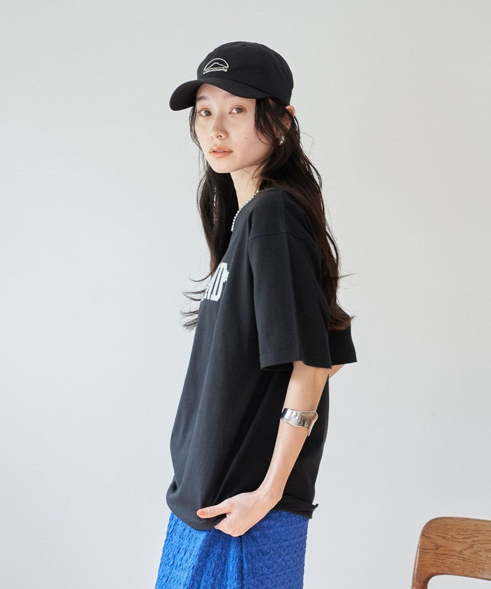 【接触冷感】カレッジロゴプリントTシャツ OFF WHITE