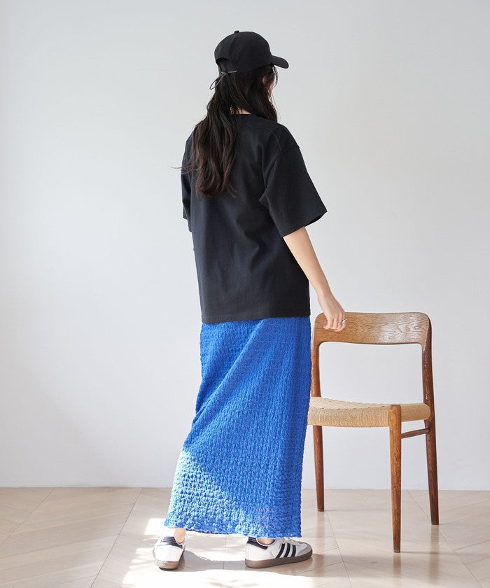 【接触冷感】カレッジロゴプリントTシャツ OFF WHITE