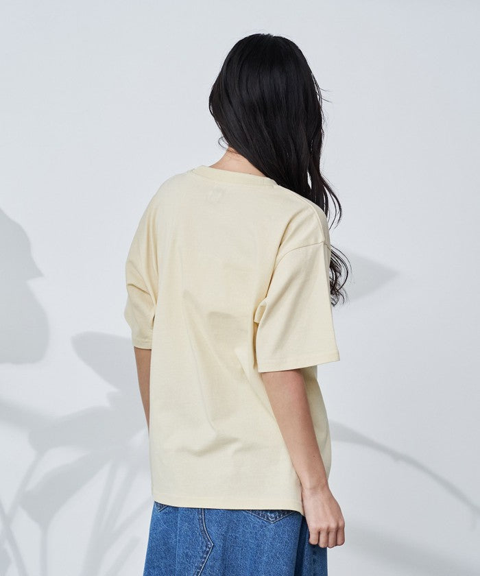 【接触冷感】カレッジロゴプリントTシャツ OFF WHITE