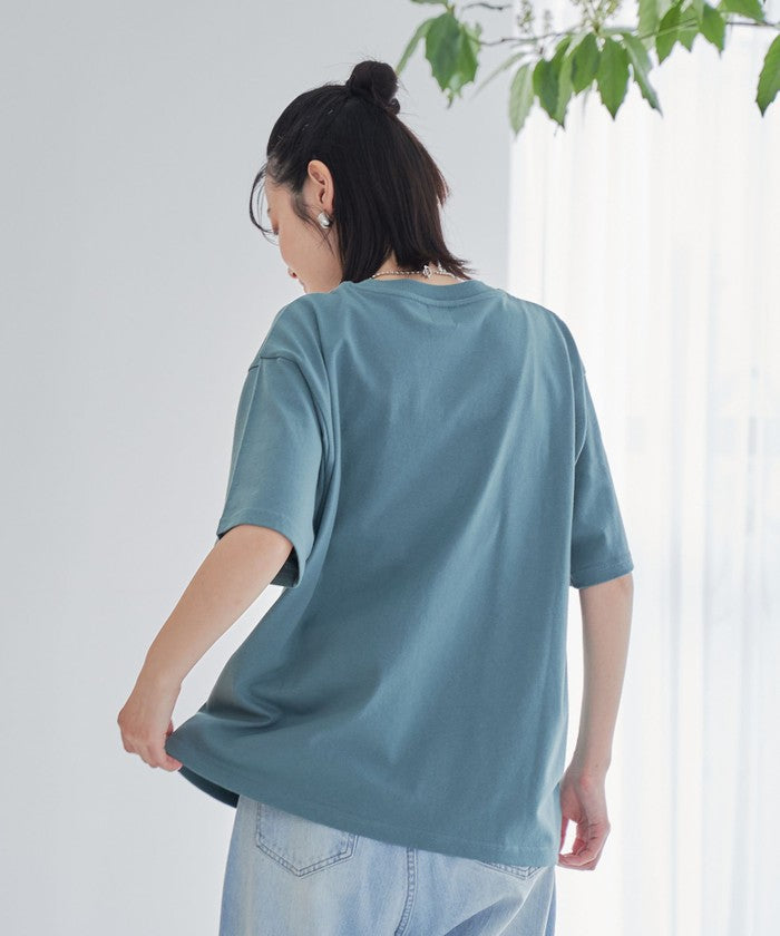 【接触冷感】カレッジロゴプリントTシャツ OFF WHITE