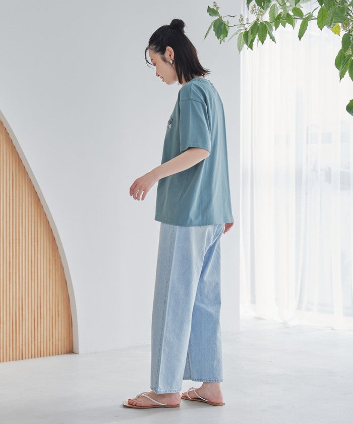 【接触冷感】カレッジロゴプリントTシャツ OFF WHITE