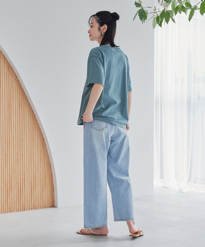 【接触冷感】カレッジロゴプリントTシャツ OFF WHITE