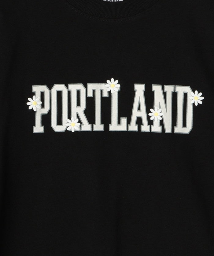 【接触冷感】カレッジロゴプリントTシャツ OFF WHITE