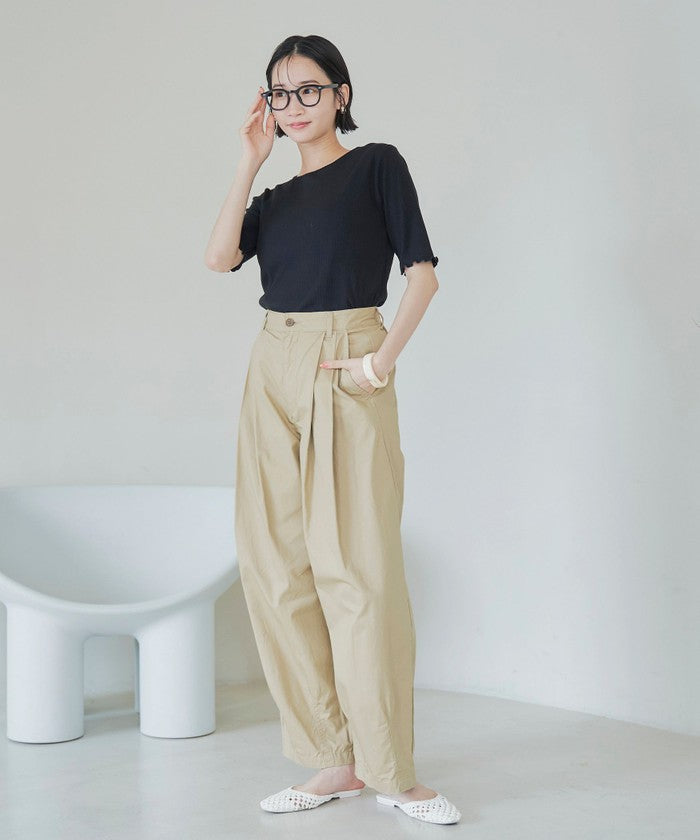 メロークルーリブTシャツ COBALT