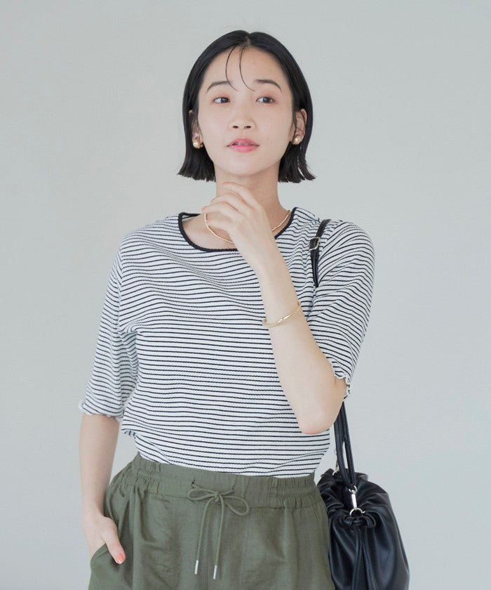 メロークルーリブTシャツ COBALT