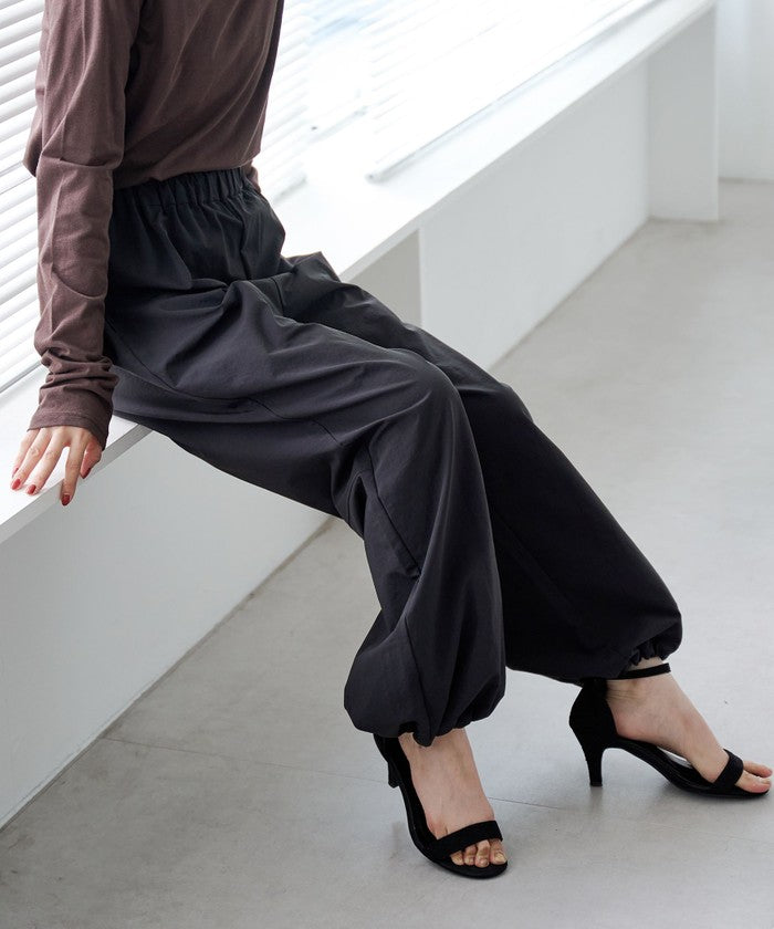 【UVカット / ストレッチ / 吸水速乾】マルチファンクション バルーンパンツ BLACK