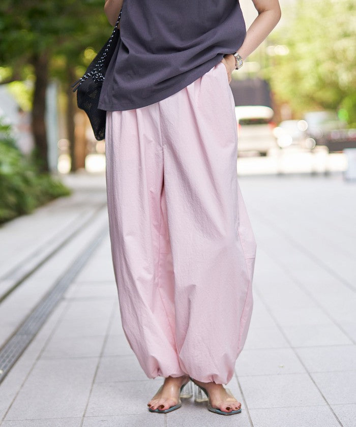 【UVカット / ストレッチ / 吸水速乾】マルチファンクション バルーンパンツ BLACK