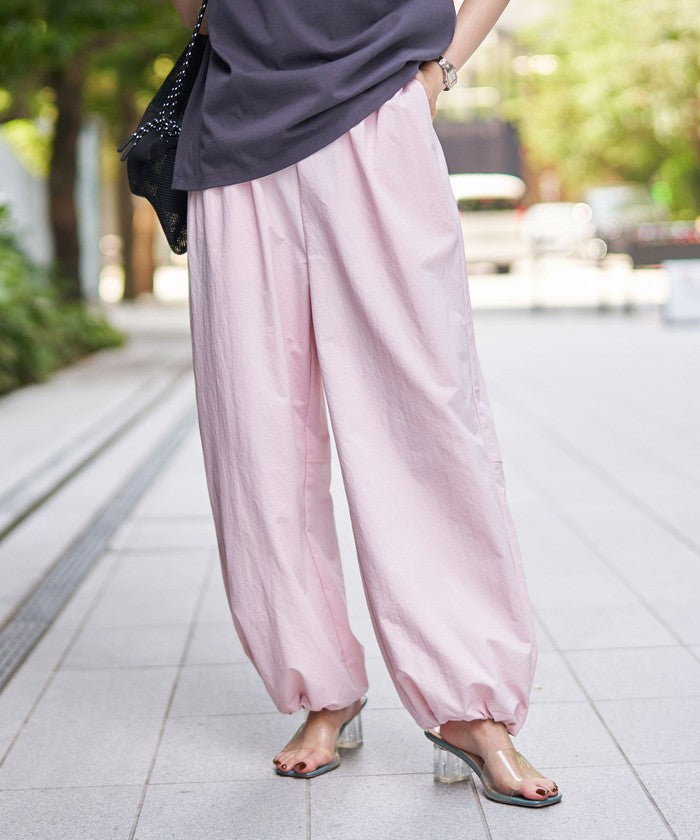 【UVカット / ストレッチ / 吸水速乾】マルチファンクション バルーンパンツ LT.PINK