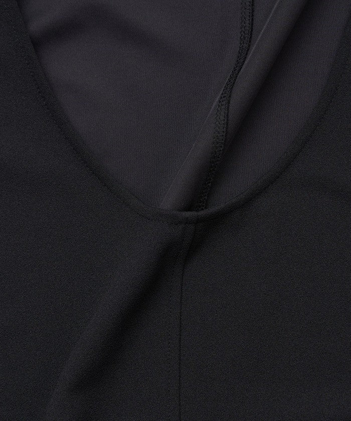 コーエン coen 【UVカット / 防シワ / ストレッチ】カットジョーゼットUネックジャンスカ (BEIGE) BEIGE