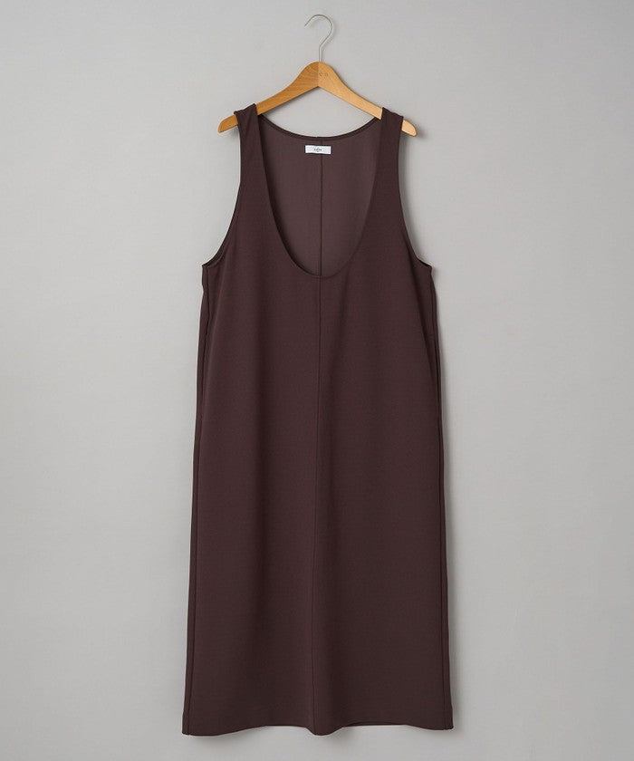 コーエン coen 【UVカット / 防シワ / ストレッチ】カットジョーゼットUネックジャンスカ (BEIGE) BEIGE