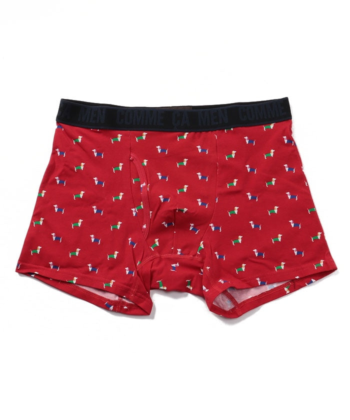 ベキンダッスフント様 COMME CA MEN Dachshund Pattern Boxer Shorts 【Non-returnable item】