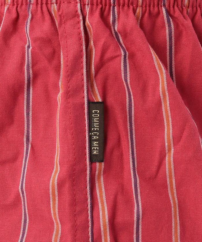 コムサメン COMME CA MEN コムサメン ストライプ柄 ストレッチ トランクス【返品不可商品】