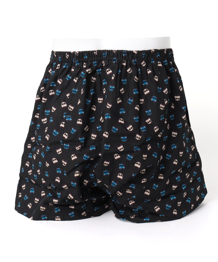 コムサメン COMME CA MEN コムサメン スクールバス柄 2本ゴムトランクス