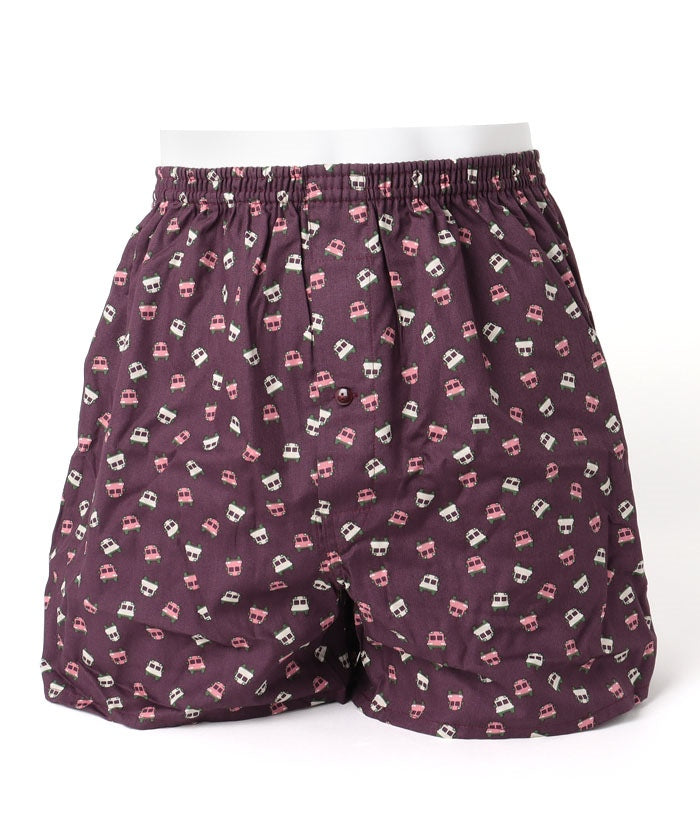 コムサメン COMME CA MEN コムサメン スクールバス柄 2本ゴムトランクス