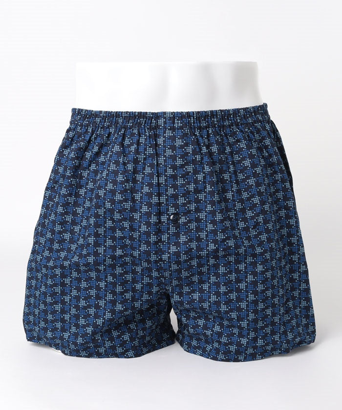 コムサメン COMME CA MEN コムサメン 千鳥柄 2本ゴムトランクス (コン) コン