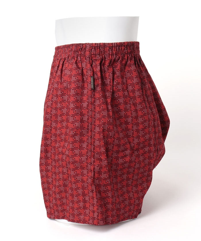 コムサメン COMME CA MEN コムサメン 千鳥柄 2本ゴムトランクス (コン) コン