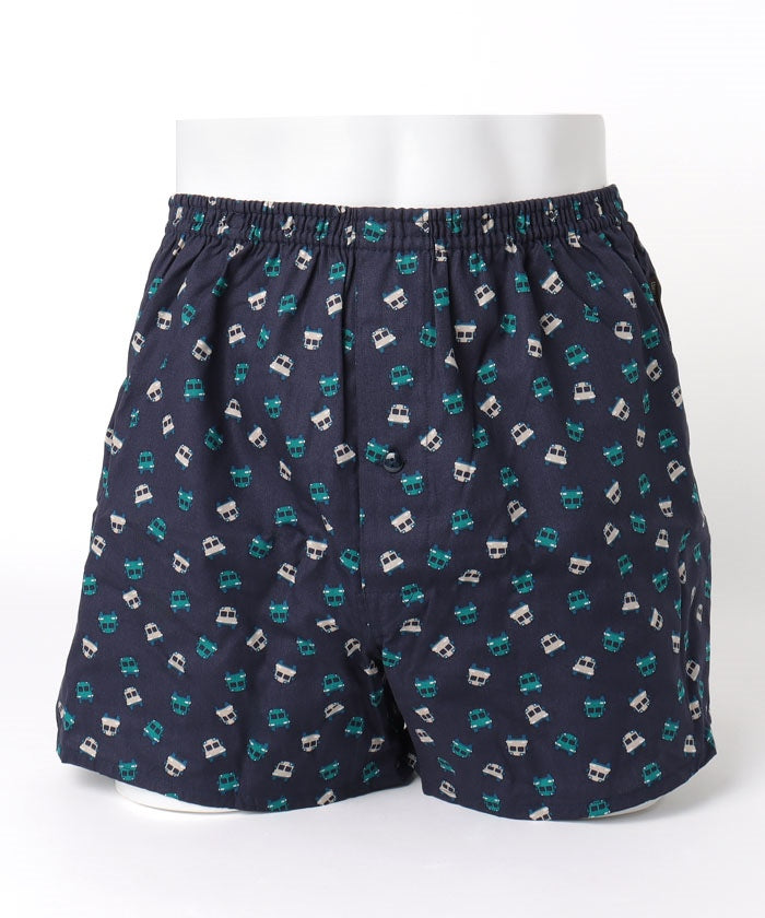 コムサメン COMME CA MEN コムサメン スクールバス柄 2本ゴムトランクス