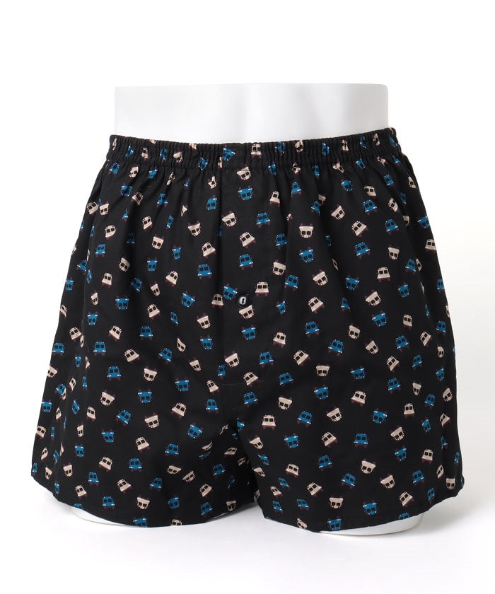 コムサメン COMME CA MEN コムサメン スクールバス柄 2本ゴムトランクス