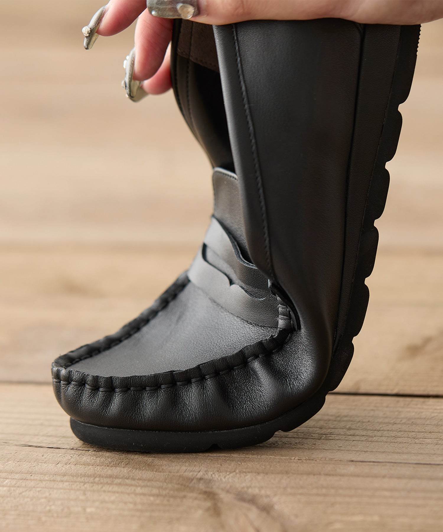 コカ COCA 軽量 柔らか シンプルソフトローファー (BL) BL