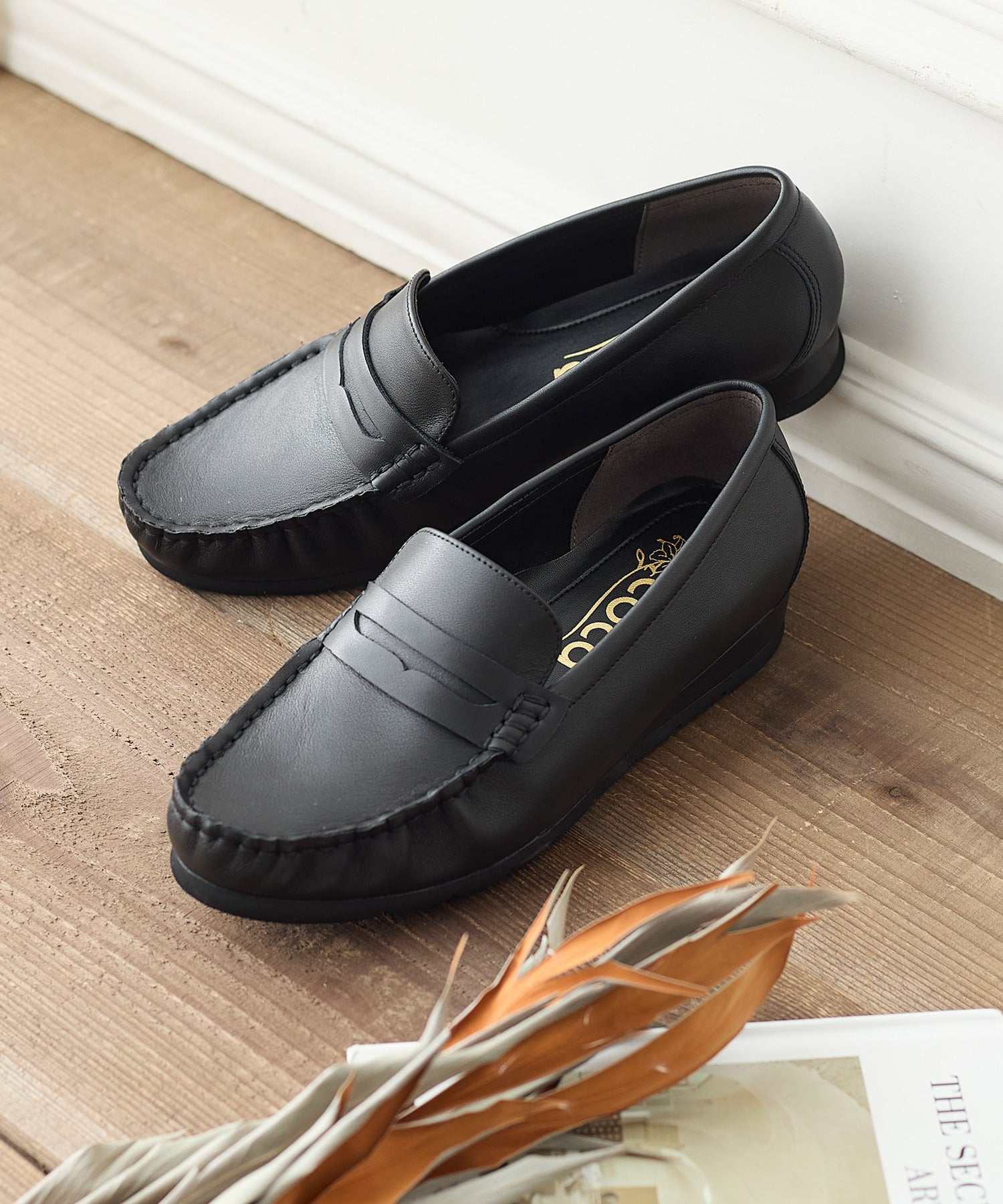 コカ COCA 軽量 柔らか シンプルソフトローファー (BL) BL