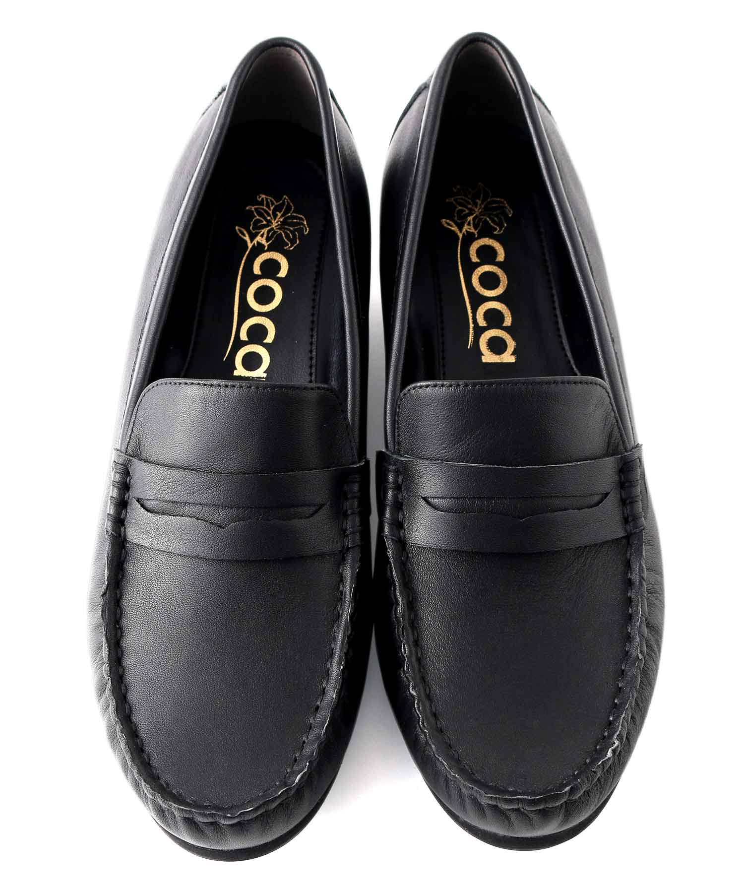 コカ COCA 軽量 柔らか シンプルソフトローファー (BL) BL