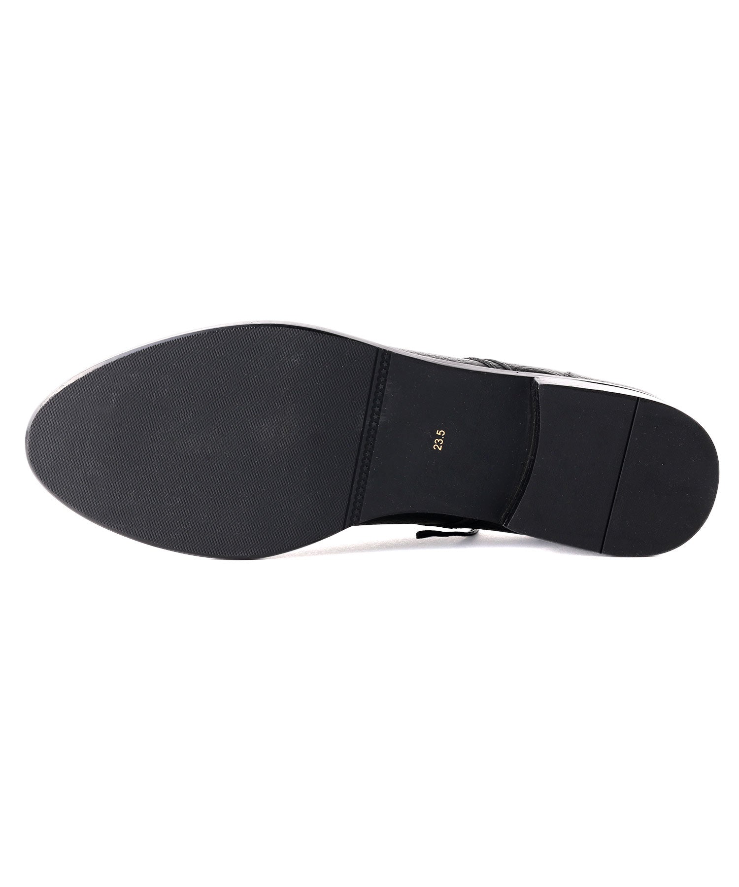 コカ COCA シボ革 マニッシュ レースアップ シューズ (ブラック) ブラック