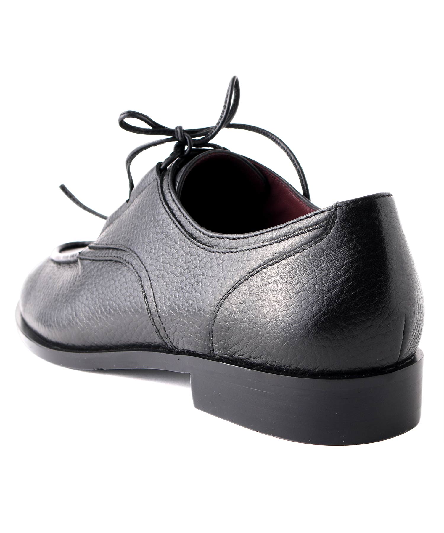 コカ COCA シボ革 マニッシュ レースアップ シューズ (ブラック) ブラック