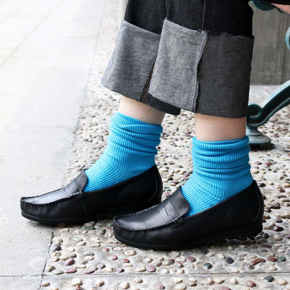 コカ COCA ウェーブソール スリッポン ソフト ローファー (ブラック) ブラック