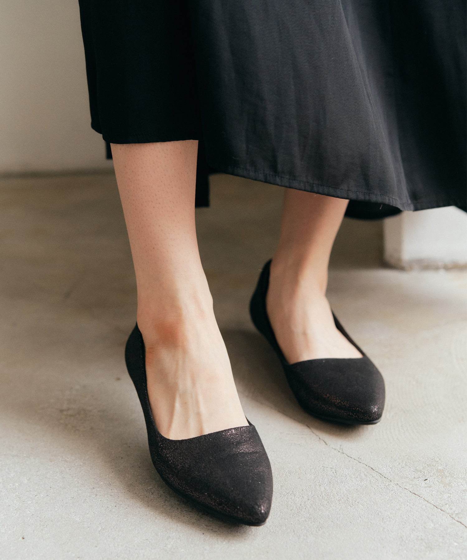 コカ COCA エレガンスポインテッドトゥパンプス (カーキ) カ-キ