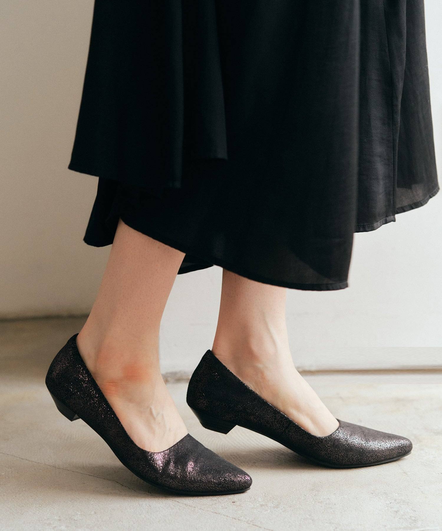 コカ COCA エレガンスポインテッドトゥパンプス (カーキ) カ-キ