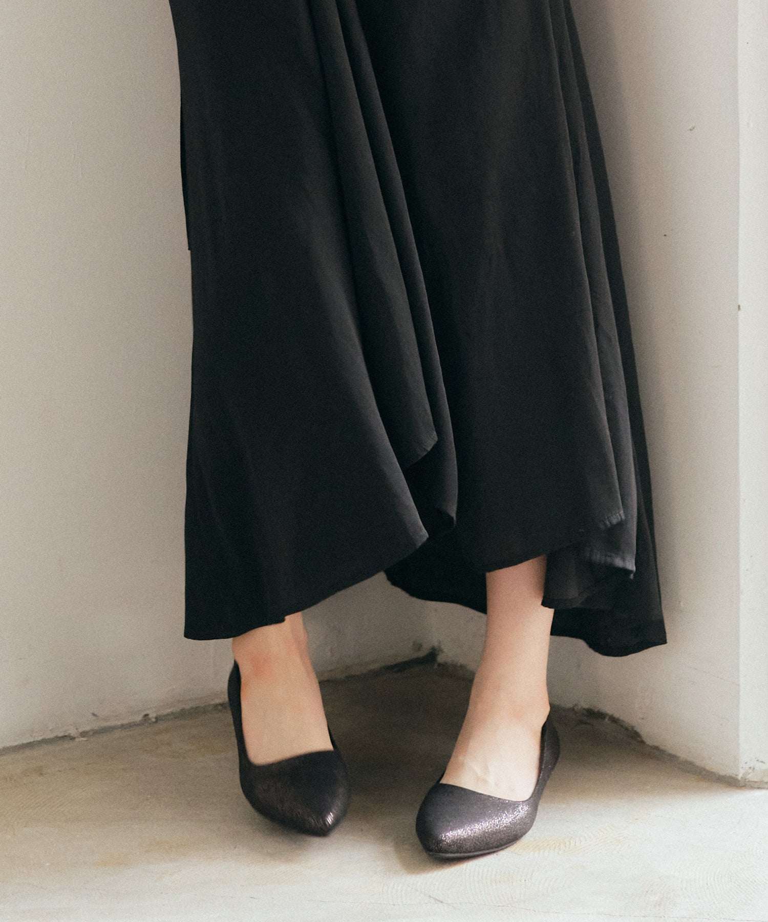 コカ COCA エレガンスポインテッドトゥパンプス (カーキ) カ-キ