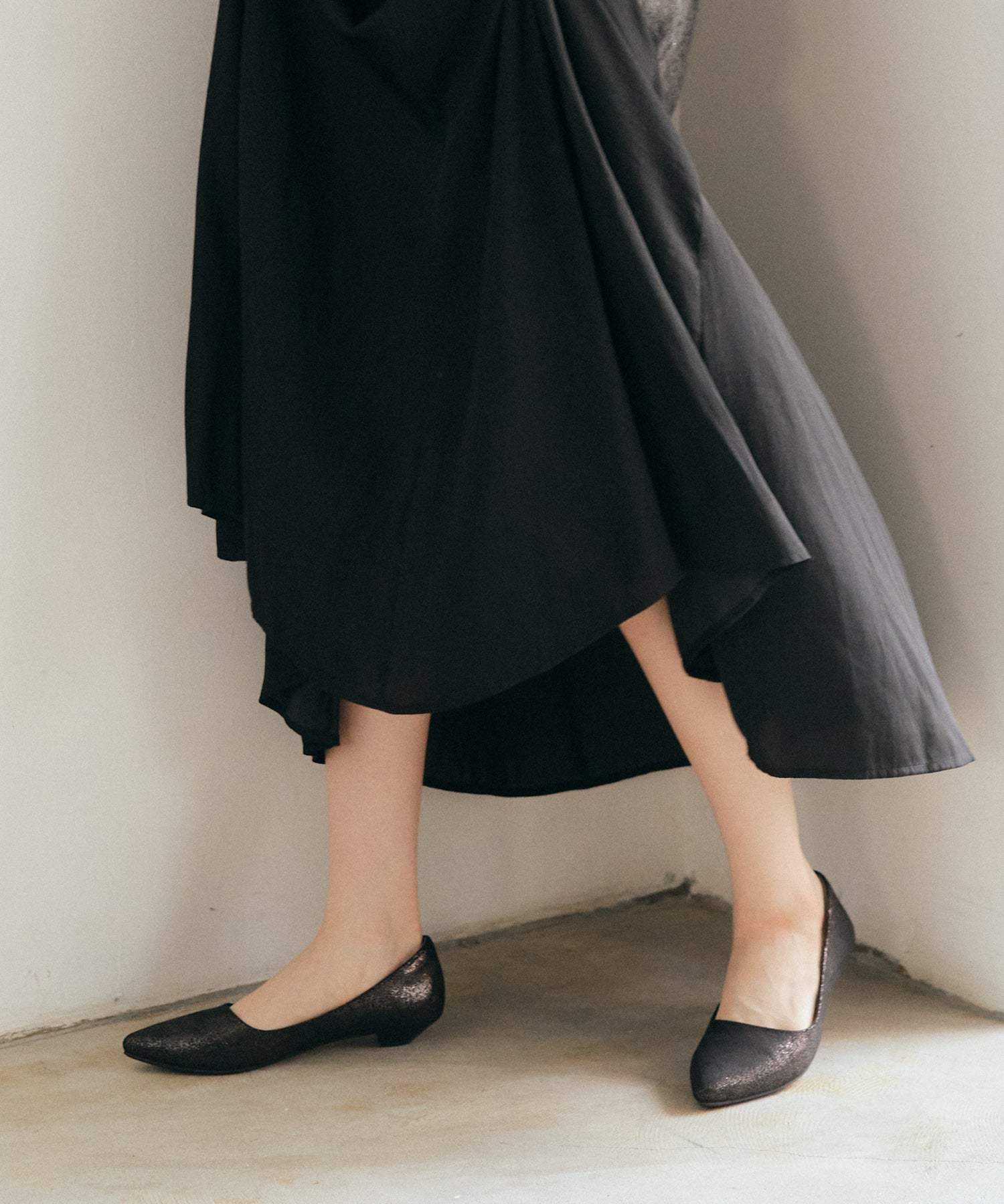 コカ COCA エレガンスポインテッドトゥパンプス (カーキ) カ-キ