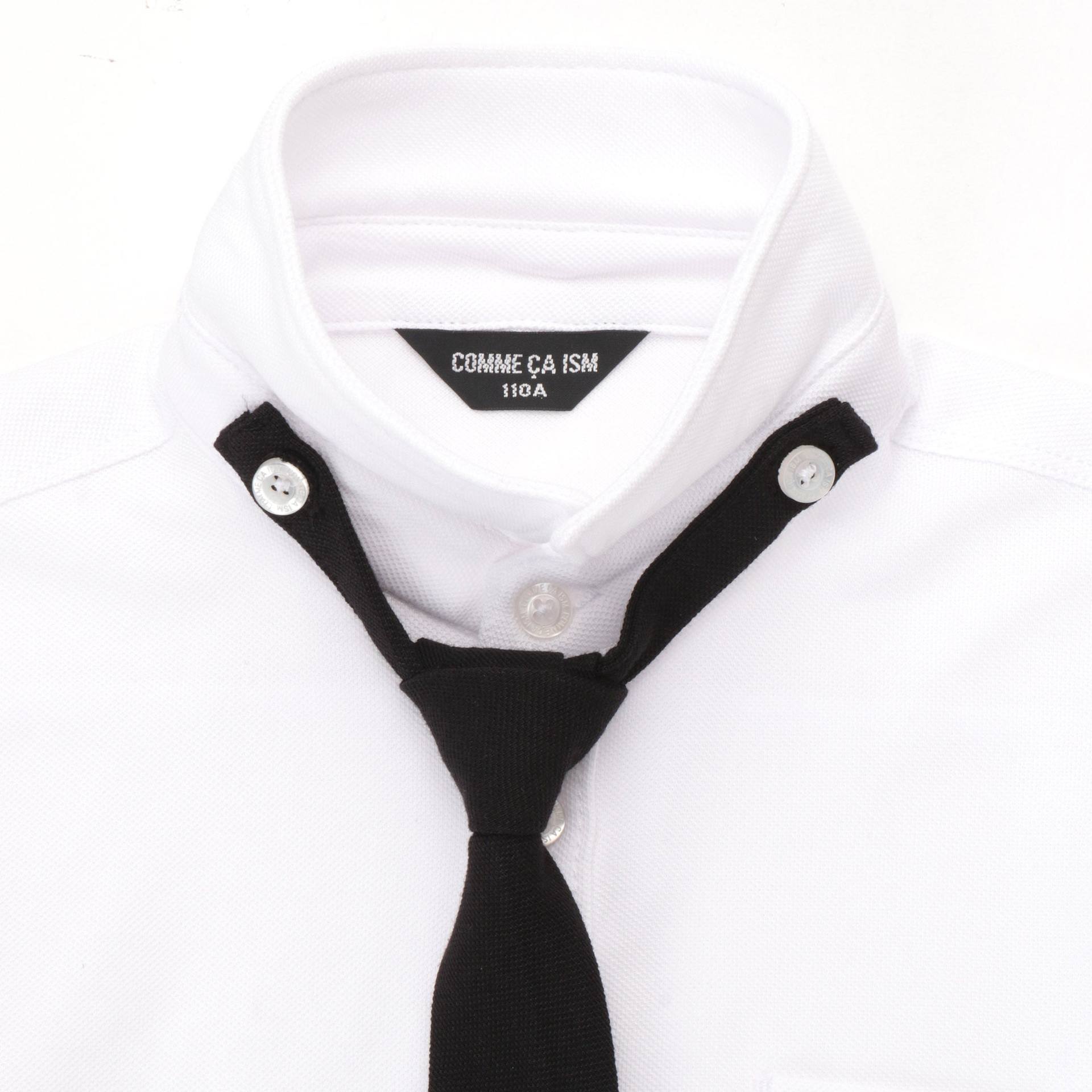 コムサイズム COMME CA ISM ネクタイ付き 長袖シャツ