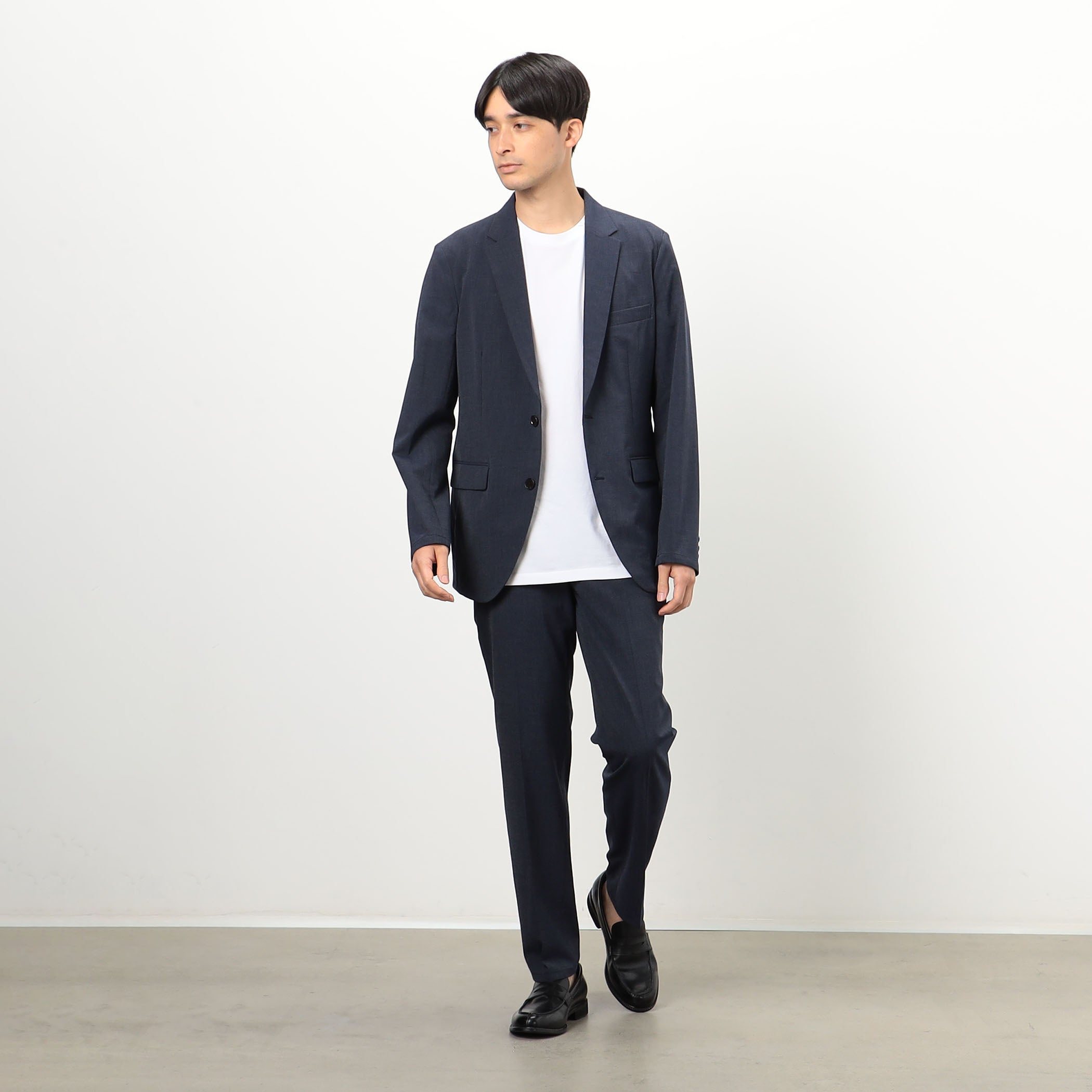 コムサイズム COMME CA ISM 【セットアップ対応】2WAYストレッチ SUPER-TEX パンツ (ブルー) ブルー