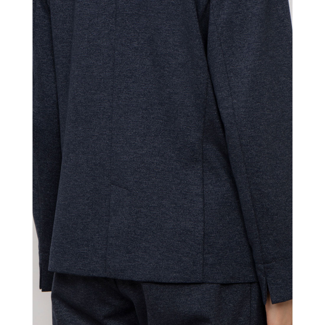 コムサイズム COMME CA ISM 【セットアップ対応】 メランジジャージ ノーカラージャケット