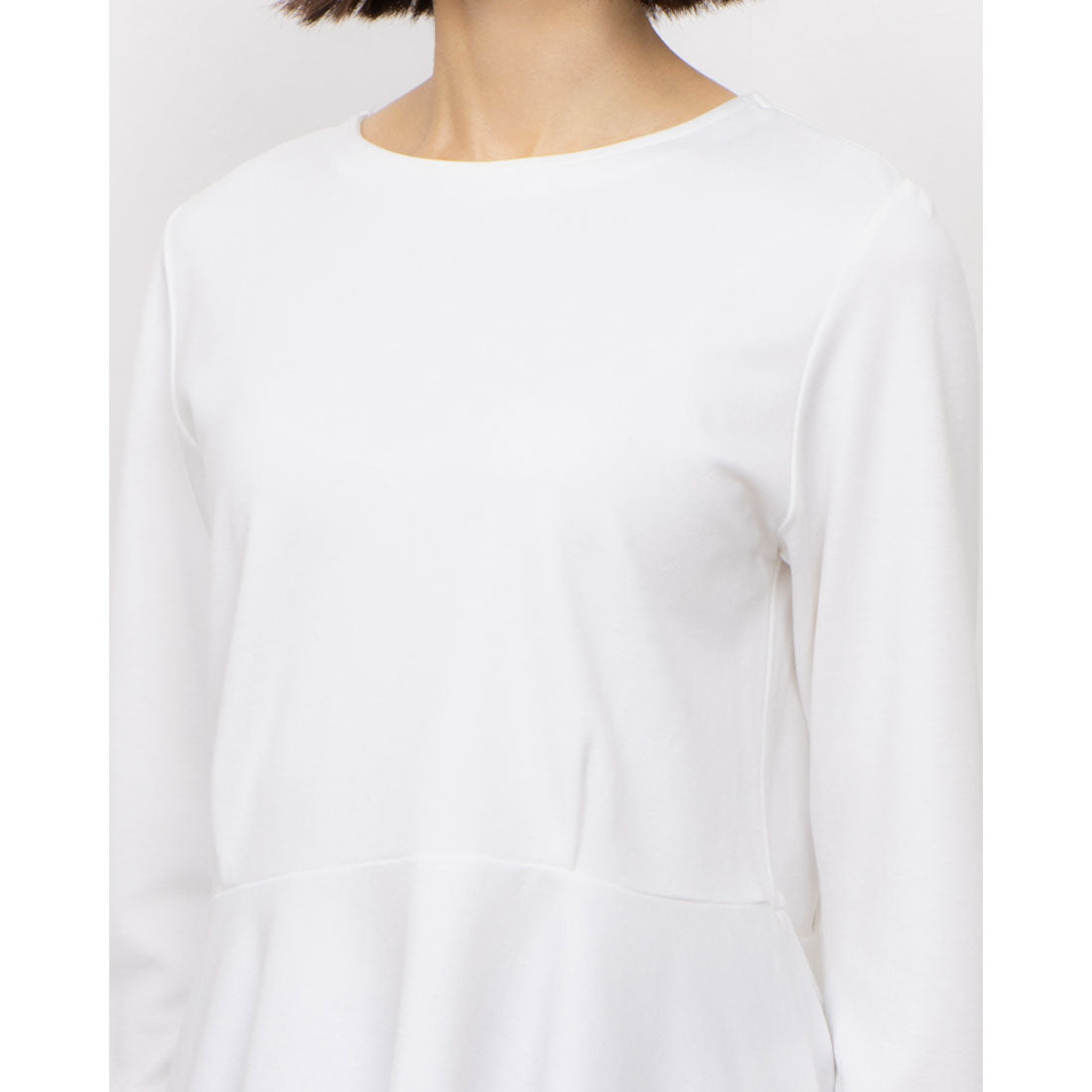 コムサイズム COMME CA ISM ペプラムブラウス