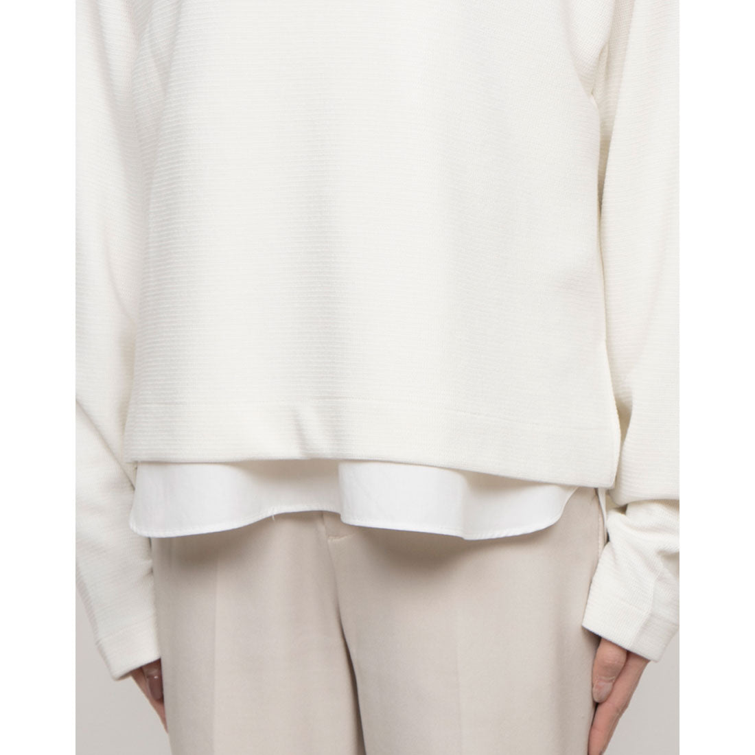 コムサイズム COMME CA ISM 【セットアイテム】ボトルネック+タンクトップ (アイボリー) アイボリー