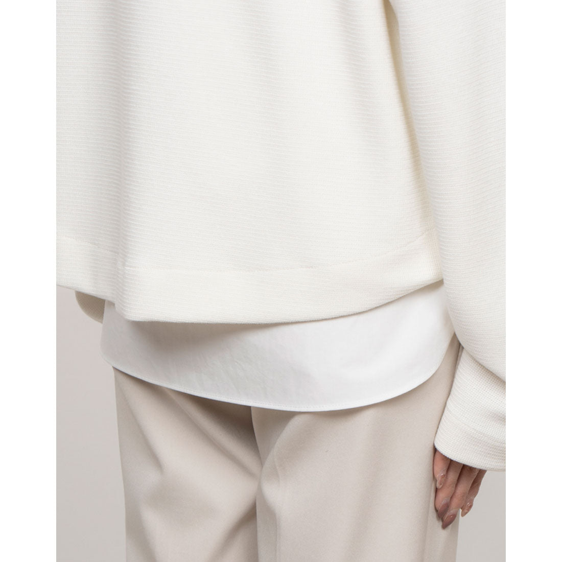 コムサイズム COMME CA ISM 【セットアイテム】ボトルネック+タンクトップ (アイボリー) アイボリー