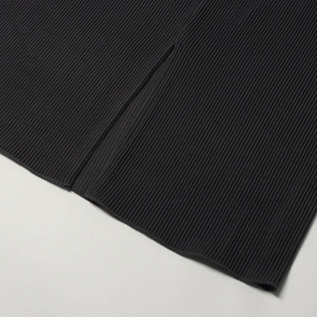 コムサイズム COMME CA ISM ジャカードプリーツ ナロースカート / セットアップ対応 (ブラック) ブラック