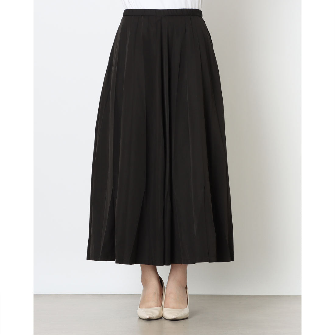 コムサイズム COMME CA ISM トランスフォーム プリーツスカート (ブラック) ブラック