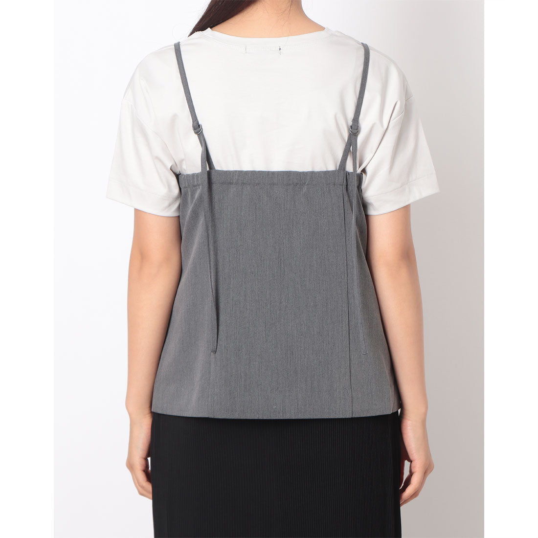 コムサイズム COMME CA ISM キャミソールビスチェ (チャコール) チャコール