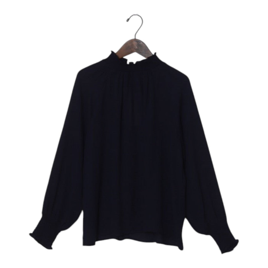 コムサイズム COMME CA ISM シャーリングブラウス (ネイビー) ネイビー