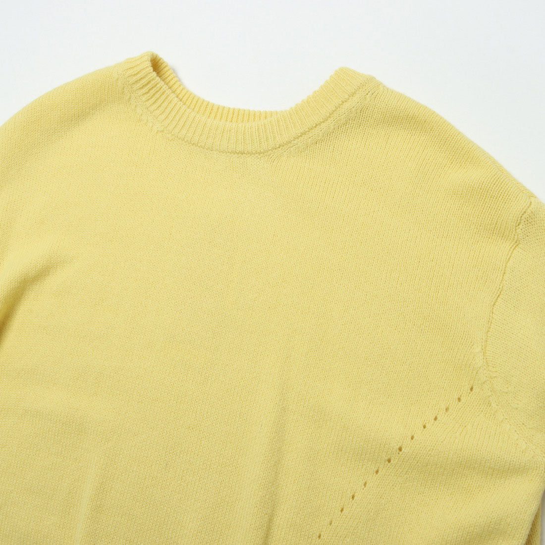 コムサイズム COMME CA ISM 【ウォッシャブル】日本の色 クルーネックニット (ブルーグレ-) ブルーグレ-