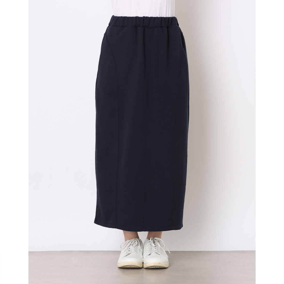 コムサイズム COMME CA ISM 【セットアイテム】裏毛スカート / セットアップ対応 (ネイビー) ネイビー
