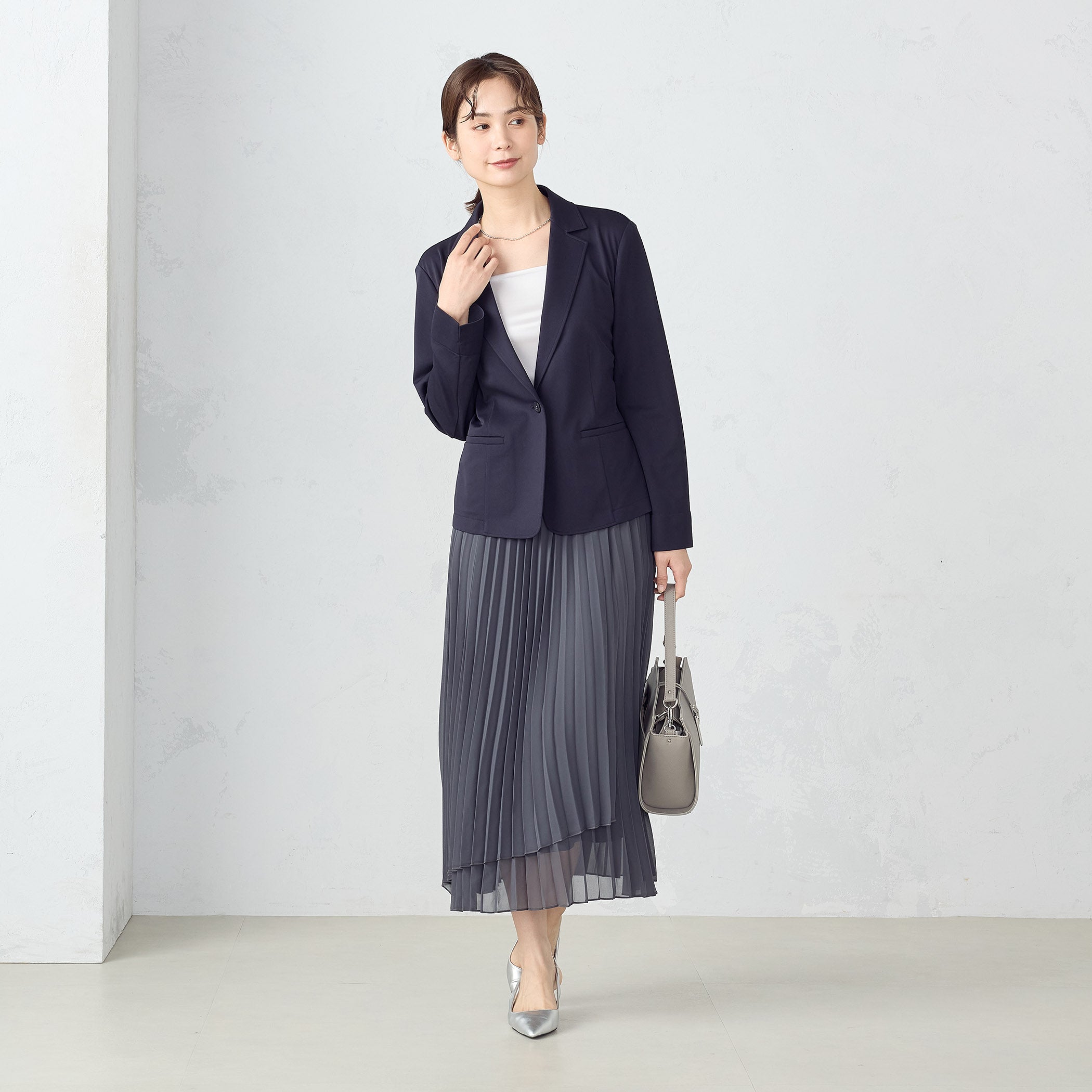 コムサイズム COMME CA ISM 鹿の子 テーラードジャケット