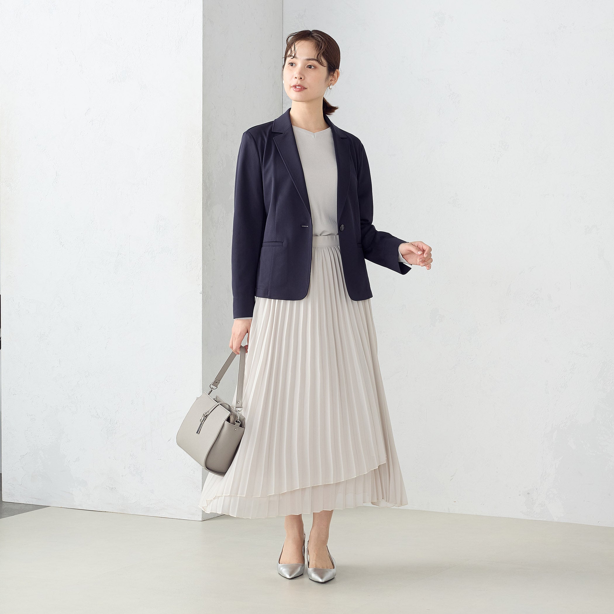 コムサイズム COMME CA ISM 鹿の子 テーラードジャケット