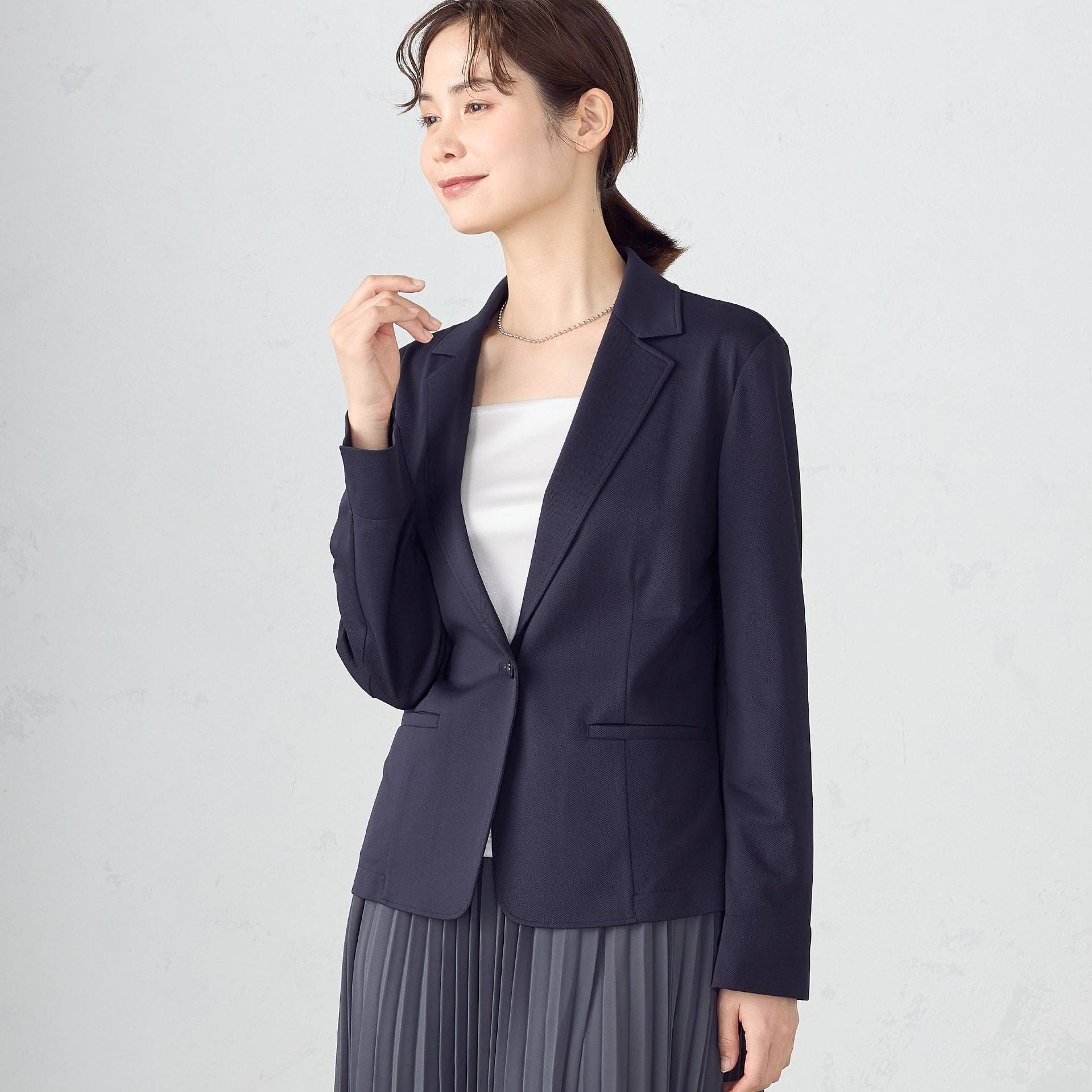 コムサイズム COMME CA ISM 鹿の子 テーラードジャケット