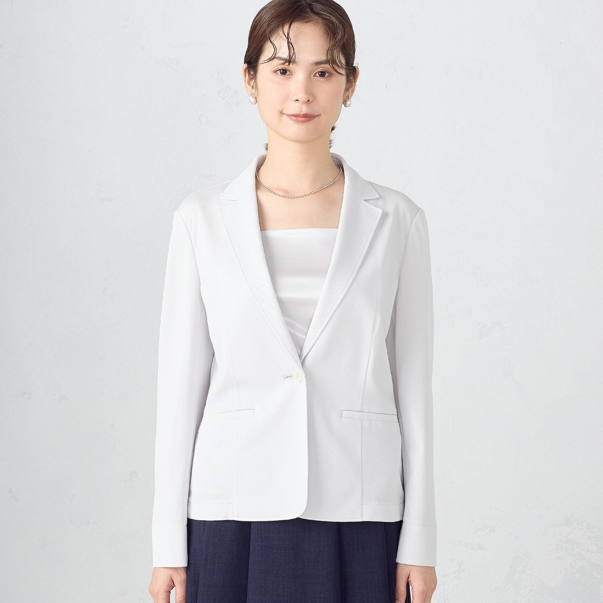 コムサイズム COMME CA ISM 鹿の子 テーラードジャケット