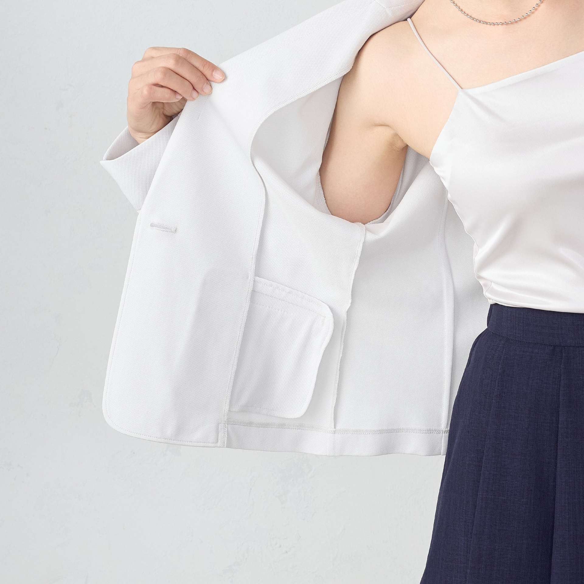 コムサイズム COMME CA ISM 鹿の子 テーラードジャケット