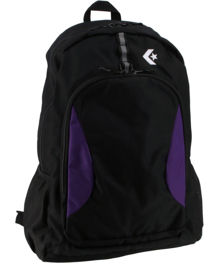 コンバース CONVERSE CONVERSE コンバース デイパックLL Dパック 約37L リュック リュックサック バックパ (ブラック/パープル) ブラック/パープル